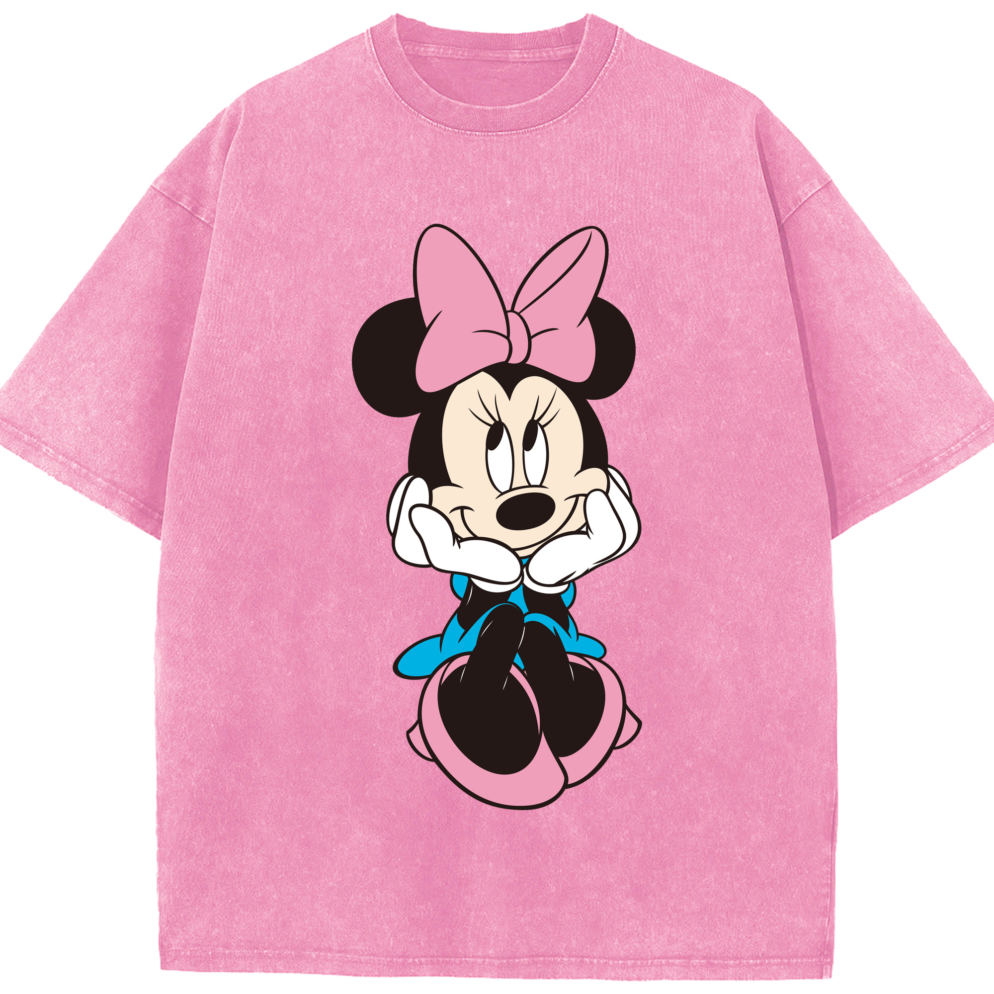 （画像用） ミッキーマウス Mickey Mouse 綿100% ヴィンテージ風 半袖Tシャツ（フロントプリント）
